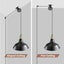 Plug in Pendant Light Industrial Pulley Pendant Lamp E27 Vintage Hanging Light Carousel 3