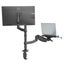 Loctek 10"-30" Single Monitor Ergonomic Gas Spring Arm - With 10.1"-17.3" Laptop Carousel 1