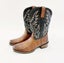 SALE Mens Sz UK 11 or 45 Western Vintage Cowboy PU Leather Outback Boots Slip On Carousel 1
