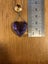 Antique 9CT Gold Amethyst Heart Necklace W/ Citrine Carousel 8