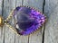 Antique 9CT Gold Amethyst Heart Necklace W/ Citrine Carousel 12