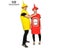 VIP FASHION Unisex Cosplay Costume Halloween Adult Couple Mustard Ketchup Carousel 10