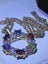 Genuine rare sapphire, garnet, peridot & sapphire 14kt gdp pendant & chain Carousel 9