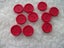 10 x Red - 2 Hole Buttons - 23mm Carousel 1