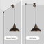 Plug in Pendant Light Industrial Pulley Pendant Lamp E27 Vintage Hanging Light Carousel 3