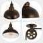Plug in Pendant Light Industrial Pulley Pendant Lamp E27 Vintage Hanging Light Carousel 8
