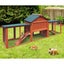 Rabbit Hutch Chicken Coop Bunny House Run Cage Wooden Outdoor Pet Hutch Carousel 7