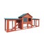 Rabbit Hutch Chicken Coop Bunny House Run Cage Wooden Outdoor Pet Hutch Carousel 8