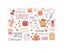 6pcs Cartoon Print Waterproof Dining Table Mat Non-Slip Heat Insulation Place Carousel 1
