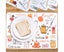6pcs Cartoon Print Waterproof Dining Table Mat Non-Slip Heat Insulation Place Carousel 2