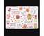6pcs Cartoon Print Waterproof Dining Table Mat Non-Slip Heat Insulation Place Carousel 5