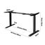 Standing Desk Frame Only Height Adjustable Motorised Dual Motor Black Carousel 3