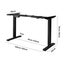 Standing Desk Frame Only Height Adjustable Motorised Stand Table Black Carousel 3