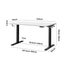 Standing Desk Height Adjustable Dual Motor Electric Stand Table 140Cm Carousel 6