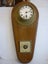 SHIPS BRASS CLOCK "ELLIOT" & BAROMETER. OAK BACK BOARD. Carousel 1