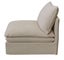 Calais 1 Seater Armless Slip Cover Seat - Oatmeal Carousel 2