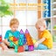 120Pcs Kids Magnetic Tiles Blocks Building Educational Toys Child Gift Carousel 3