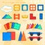 120Pcs Kids Magnetic Tiles Blocks Building Educational Toys Child Gift Carousel 8