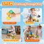 40Pcs Kids Magnetic Tiles Road Set City Building Toys Child Gift Carousel 5