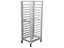 Enclosed Aluminium Bakers Rack - 2 Doors - 15 Tiers - Fits GN1/1 Trays Carousel 1