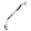 FlexiSpot 17"-36" Single Gas Spring Monitor Stand - Aluminum Arm - White - Carousel 4