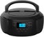 CD Player & FM Radio, Bluetooth, USB,Aux In, Power or Portable Battery, Black Carousel 2
