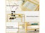 Rolling Bar Cart with Wine Holders Gold Carousel 13