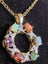 Genuine opal, garnet, pink coral, amethyst, blue & green jade, pendant Carousel 10