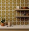 S4Sassy Geometric Print Wallpaper - Easy Diy Walls Covering For Drawers Carousel 4