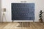 HEAD BOARD- CALIFORNIA KING SIZE (DAHLIA)blue grey velvet Carousel 1