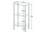 Storage Shelves Bathroom Shelves 3 Tier with Glass Carousel 7