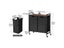 Laundry Hamper Basket with 2 Sorter and Wheels Carousel 8