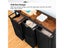 Laundry Hamper Basket with 3-Sorter and Wheels Carousel 12