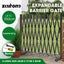 ZUNI Garden Security Fence Gate Expandable Aluminum Barrier Indoor Outdoor Brown Carousel 2