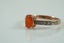 Fabulous 9ct RoseG Natural Orange Mexican Fire Opal & Diamond Ring Carousel 5