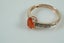 Fabulous 9ct RoseG Natural Orange Mexican Fire Opal & Diamond Ring Carousel 6