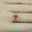Fabulous 9ct RoseG Natural Orange Mexican Fire Opal & Diamond Ring Carousel 7