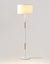 Sherwood Maddison Wood Accent Floor Lamp White Carousel 3