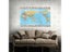 100*70cm The Map Of World In English With National Flag Foldable Non-woven Carousel 1
