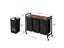 Laundry Hamper Basket with 3-Sorter and Wheels Carousel 7