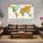 The World Map With National Flags 150x100cm Painting Wall Art Poster Non-woven Carousel 6