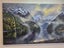 Caley James Hall Original Painting - Fiord Waterfall Carousel 3