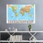 The World Map With Country Flag Painting Wall Art Poster Printed Decorative Carousel 5