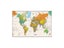 Non-woven Waterproof World Map Physical Map Aerial View Without Flag For Carousel 1