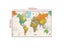 Non-woven Waterproof World Map Physical Map Aerial View Without Flag For Carousel 4