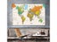 Non-woven Waterproof World Map Physical Map Aerial View Without Flag For Carousel 6
