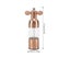 Pepper Mill Refillable Ceramic Rotor Coarseness Adjustable Manual Pepper Salt Carousel 4