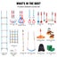 2x60 ft Ninja Warrior Obstacle Course Kids Outdoor Slackline 14 Obstacles Carousel 6