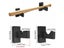 2Pcs Baseball Bat Stand Wooden Baseball Bat Display Holder Portable Wall Mount Carousel 4