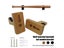 2Pcs Baseball Bat Stand Wooden Baseball Bat Display Holder Portable Wall Mount Carousel 5